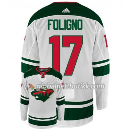 Minnesota Wild Hockeydrakt MARCUS FOLIGNO 17 Hvit Adidas Authentic - Herre